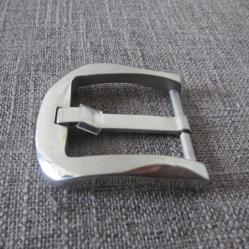 D ring shape adjustable titanium removable pin belt buckle for 38 mm
