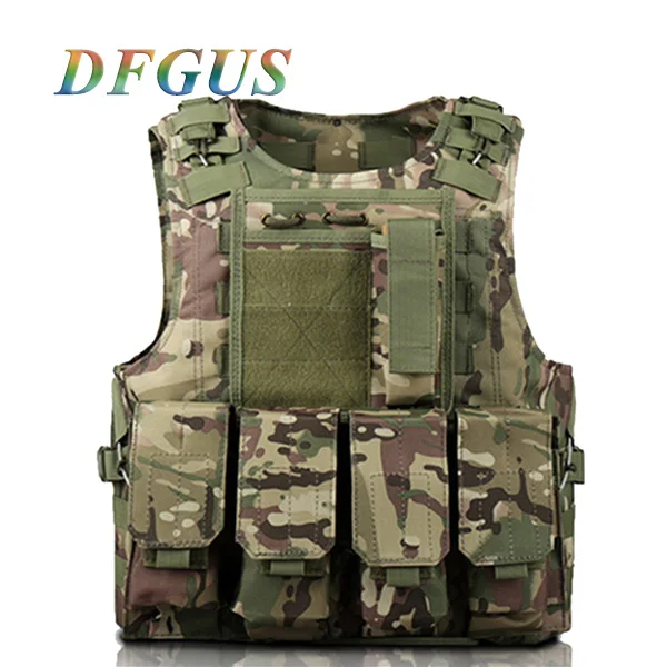 CP Camouflage Военный тактический жилет спецназ камуфляж боевой жилет анти-пирсинг защитная одежда CS страйкбол боевые жилеты - Цвет: CP Camouflage