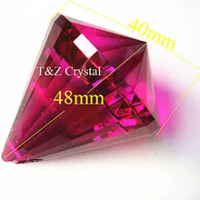 30 шт./лот,+ AAA качество гарантированно 40 мм цвета фуксии на высоком каблуке K9 С кристалалми и стразами, с украшением в виде кристаллов люстра-шар