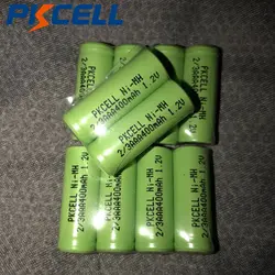 10 шт. PKCELL 2/3AAA батарея 1,2 в NIMH 400 mahrechargeable батарея БЕЗ Tab Flat Top промышленности батареи 2 3AAA для Светодиодный Солнечный свет