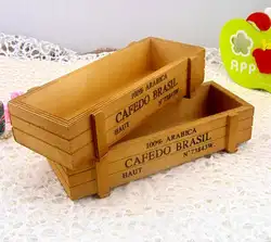 4 шт./лот натуральный деревянные дома коробку для хранения Таблица Метизы контейнер Косметика ящик для хранения ювелирных изделий