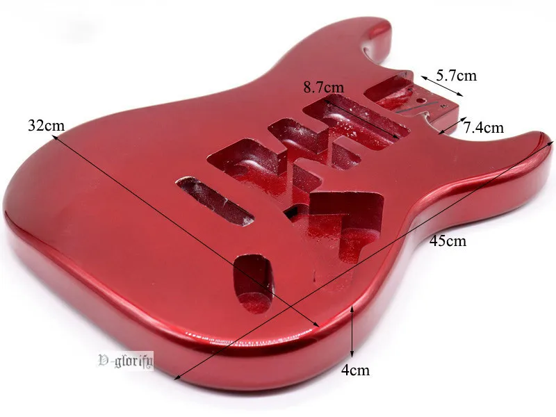 Металлический красный ST электрогитара тело липа гитара тело
