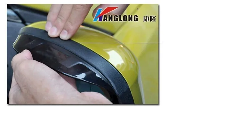 Rearview mirror rain eyebrow rain gear 2pcs per set for Great Wall Hover M4