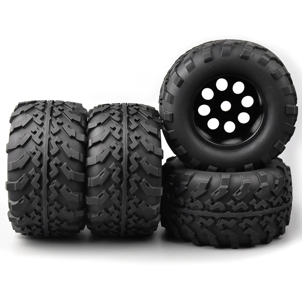Радиоуправляемые шины для больших ног Bigfoot Monster Truck, резиновые шины, диски, набор для 1/8 грузовиков Rc Traxxas, набор 17 мм, шестигранные 160 мм, 4 TRAXXAS Summit