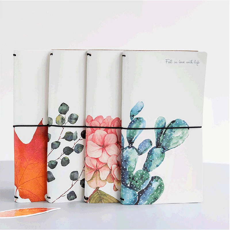 

Creative Cactus Leaves PU Leather Cover Planner Notebook Diary Book Exercise Composition Binding Note Notepad Gift Stationery