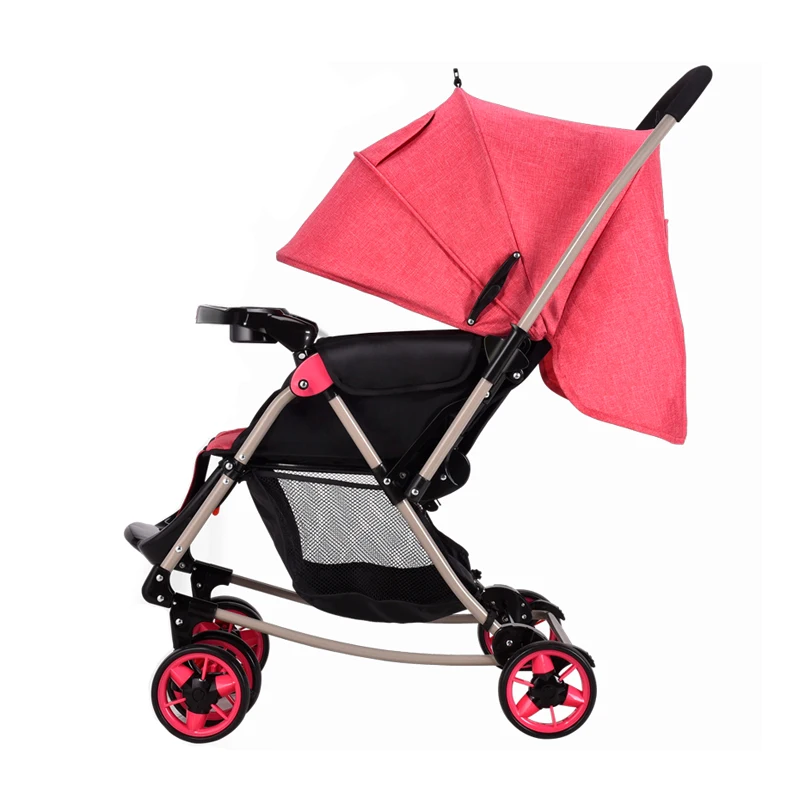 

Foldable Baby Trolley Can Sit and Lie with High Landscape Four Seasons use