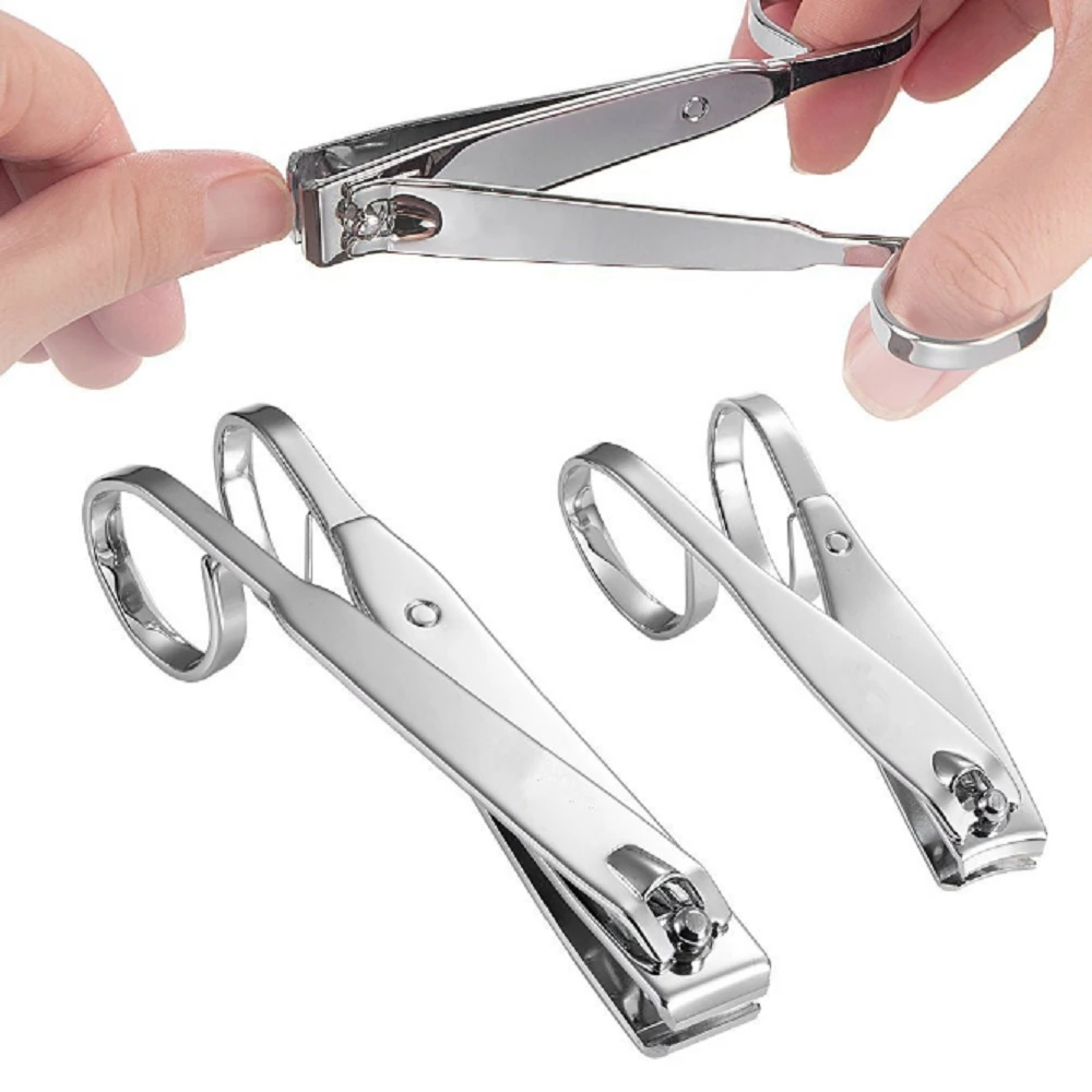 1 PC Nail Clipper Cutter Straight & Curved Nail Trimmer Manicure