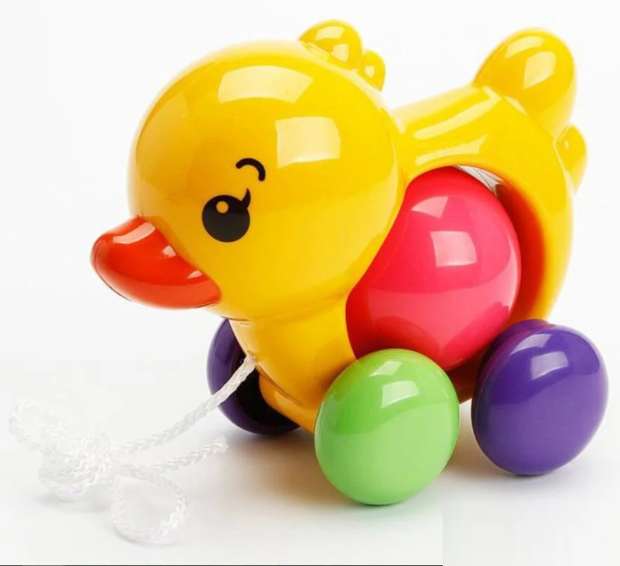 Cute Pull toy Outdoor Toys Little Duck puppy Infant Toddler Rope Baby
