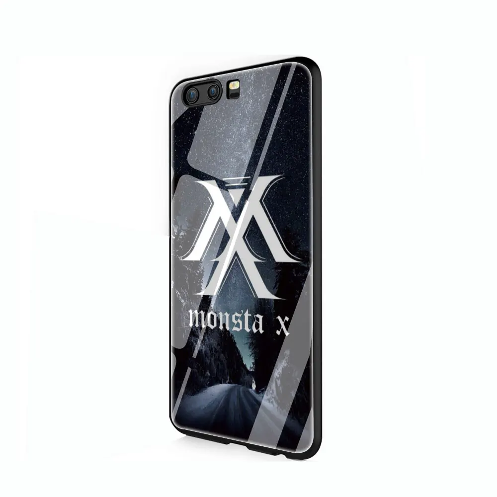 Monsta X KPOP мальчик группа закаленное стекло чехол для телефона huawei mate P 10 20 30 Lite Pro Y9 Honor 8X 7A - Цвет: G6