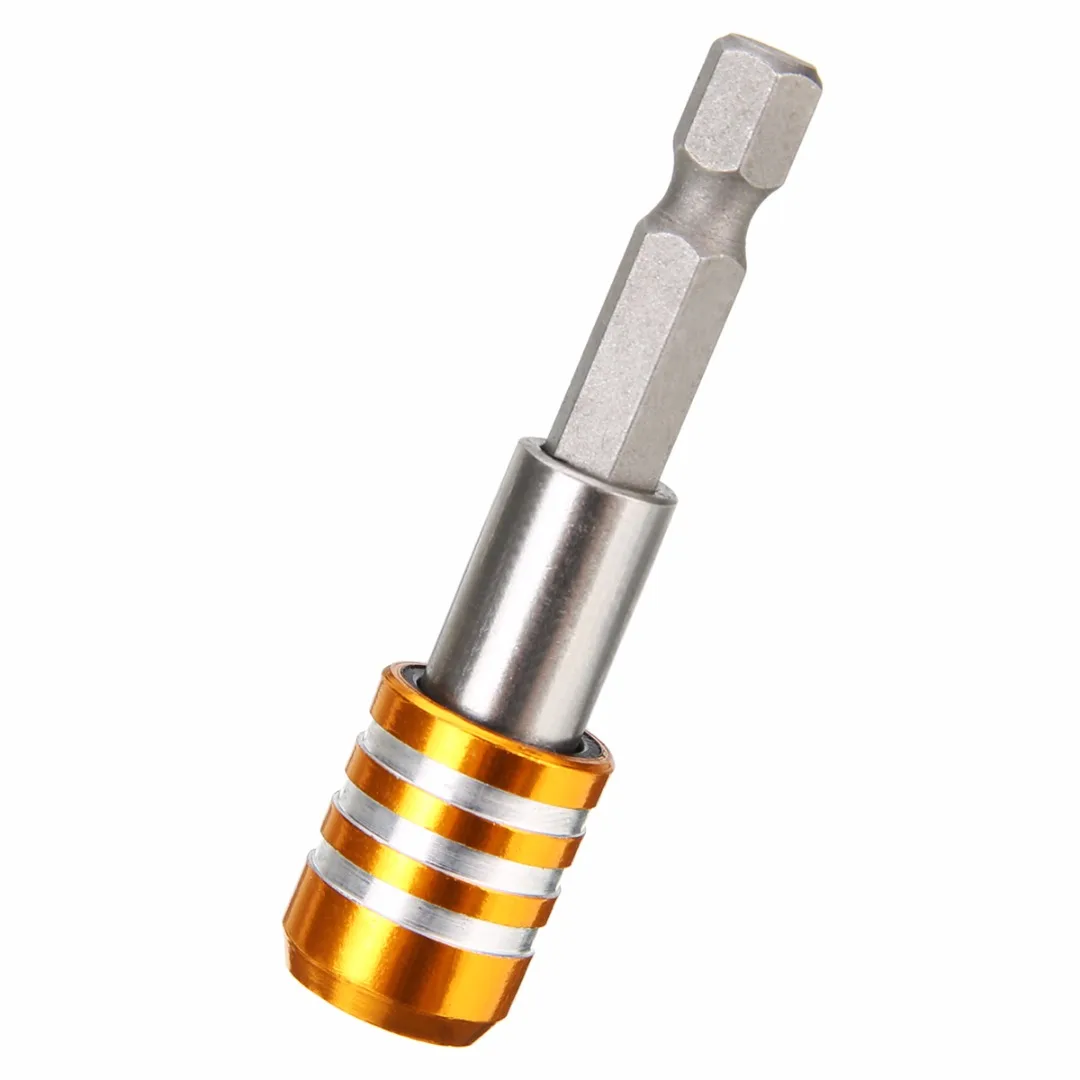 1Pc Stainless Steel 60mm Magnetic Screwdriver Bit Holder 1/4 inch 6.35mm Hex Shank Drill Quick Release Tool