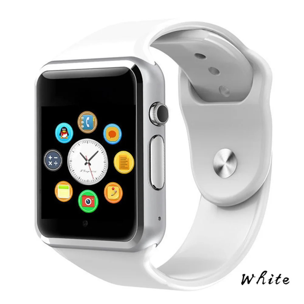 696 A1 умные часы, трекер сна, поддержка sim-карты TF, умные часы для Apple Andriod, телефон, Montre, подключение для iphone, часы - Цвет: white
