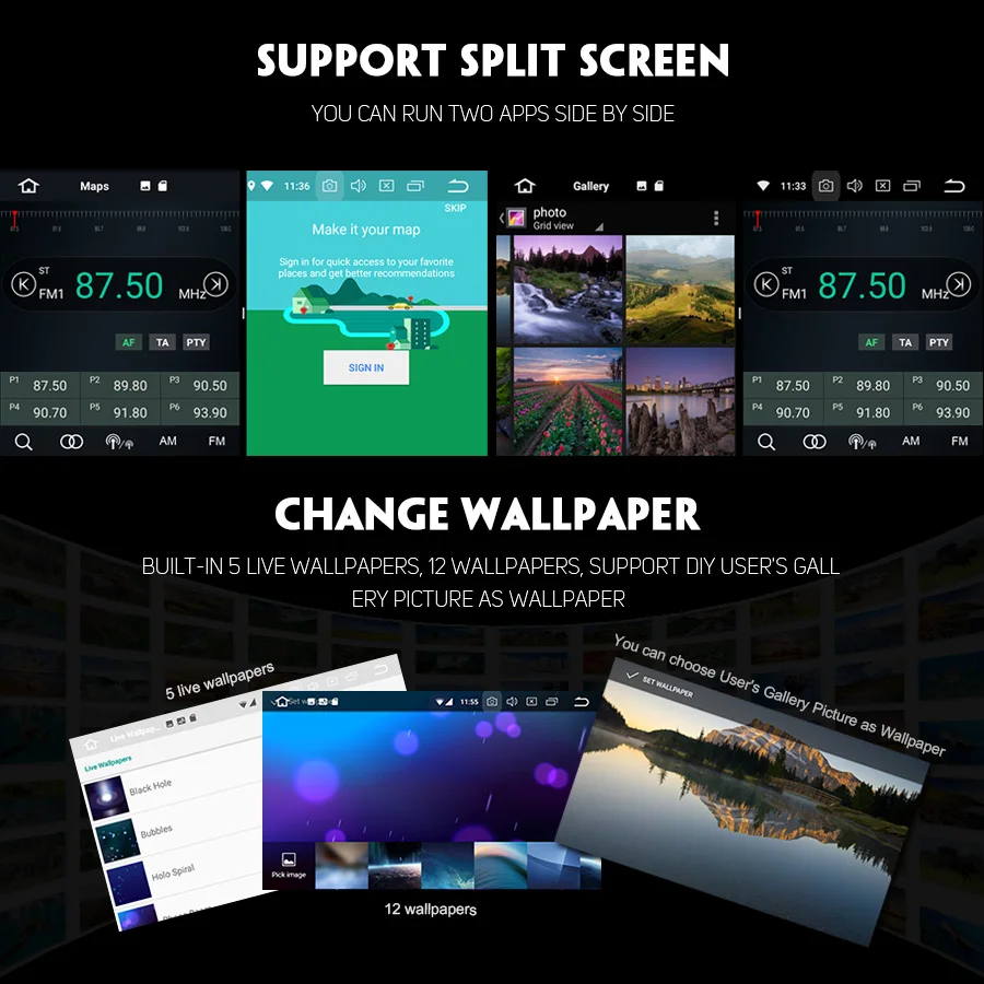 Cheap Erisin ES7431FB 7" Android 8.0 Octa core 4G RAM Car DVD GPS Radio DVR DAB+ DVD for Frod Transit Focus Fiesta Kuga 5
