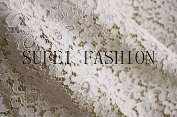 

7.5 yards ivory alencon lace fabric, wedding lace fabric, bridal lace fabric, cord lace fabric