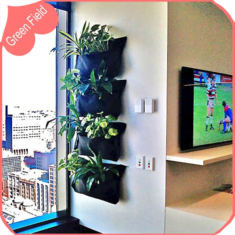 Free Shipping Decoration Hanging Wall Planter Pot Vertical Garden Green