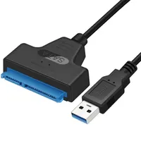 ssd usb 22 Pin SATA III To USB 3.0 2.5 Inch Hard Drive Adapter Cable Converter UASP For 2.5" Laptop HDD SSD (Not Support 3.5" HDD) (1)