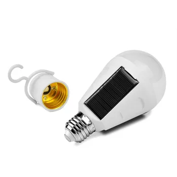 

Solar Lights Led Bulb E27 Hanging Solar Panel Lamp Waterproof Home Emergency Lighting for Outdoor Hiking Camping Tent Fishing
