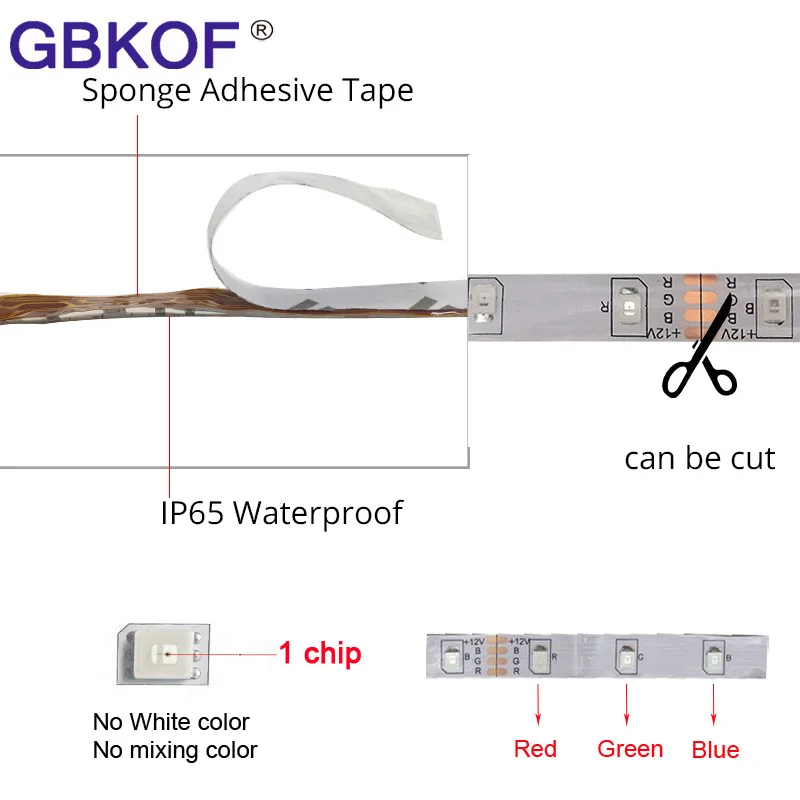 5 м 10 3528 Светодиодная лента RGB не водонепроницаемый 60 Светодиодный s/M SMD e неоновый
