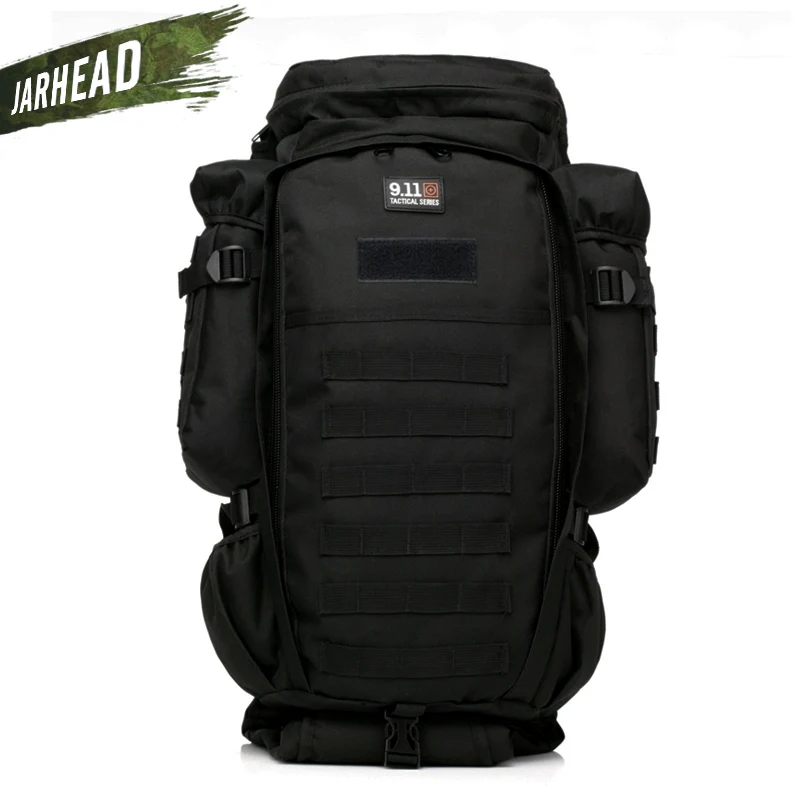 911 Military Combined Backpack 60L Large Capacity Multifunction Rifle Rucksacks Men Travel Trekking