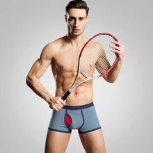 Новое поступление, POLIPOPO 95% хлопок, мужское нижнее белье, удобные боксеры, сексуальные штаны в полоску, мужские трусы со средней талией, u-образные выпуклые шорты