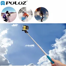 Для спортивной экшн-камеры Go Pro аксессуары и автоматическим спуском затвора с таймером портативная телескопическая штатив-монопод держатель селфи палка ручной стабилизатор для GoPro HERO 4 3+ 3 2 1 SJ4000