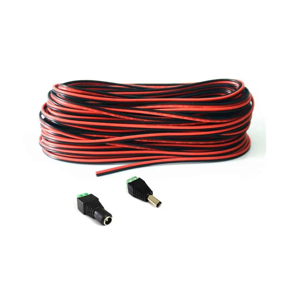 22 Awg изолированный медный провод электрические кабели 2Pin Красный Черный кабель