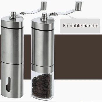 

Manual Coffee Grinding Maker Stainless Steel Hand Burr Mill Grinder Machine DC120