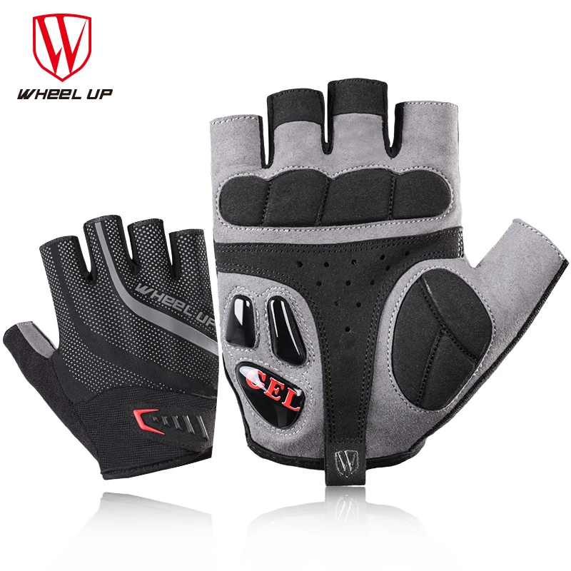 

Wheel up half finger cycling gloves Gel racing bike Mountain sport bike glove breathable mountain bike road bike gloves