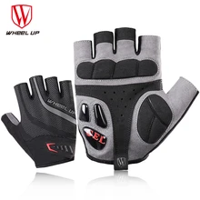 Wheel up half finger cycling gloves Gel racing bike Mountain sport bike glove breathable mountain bike road bike gloves half mountain