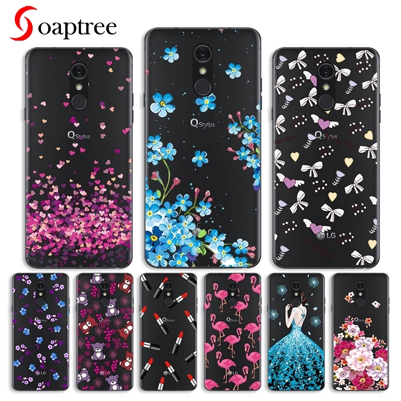 

Case For LG Q8 2018 Q7 G7 Q6 G6 Q Stylus V20 Case For LG G6 Mini Q7 Plus Cover Transparent Painted Silicone Soft TPU Cases Etui