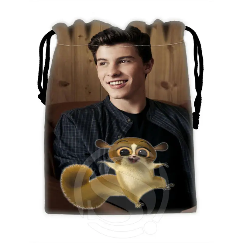 Fashionable Custom Shawn Mendes 1 drawstring bags for mobile phone tablet PC packaging Gift Bags18X22cm SQ00715