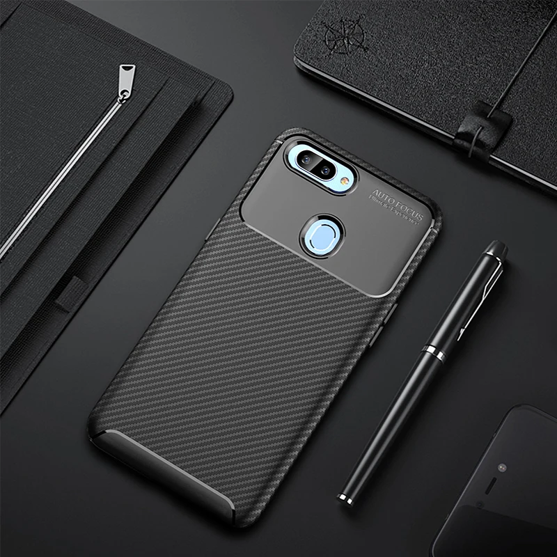 

For OPPO Realme 2 Case Silicone Shell Carbon Fiber TPU Case For OPPO Realme 2 High Quality Diamond Grid Design Cover Realme2