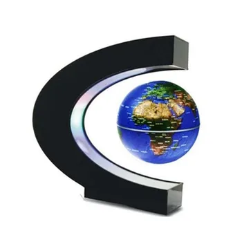 

Type C Magnetic Suspension Globe Plastics Statue Ornaments Creative Business Gifts Craftwork Teaching Decoration X1421