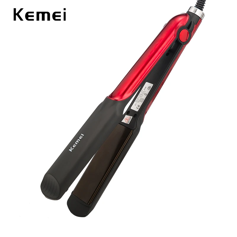 

Kemei professional hair straightener ceramic coating flat irons straightening iron curling corn styling tools hair curler women