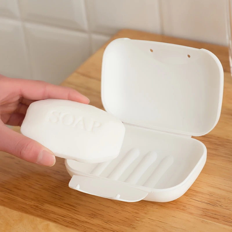 Soap box with lid portable drain toilet creative large student