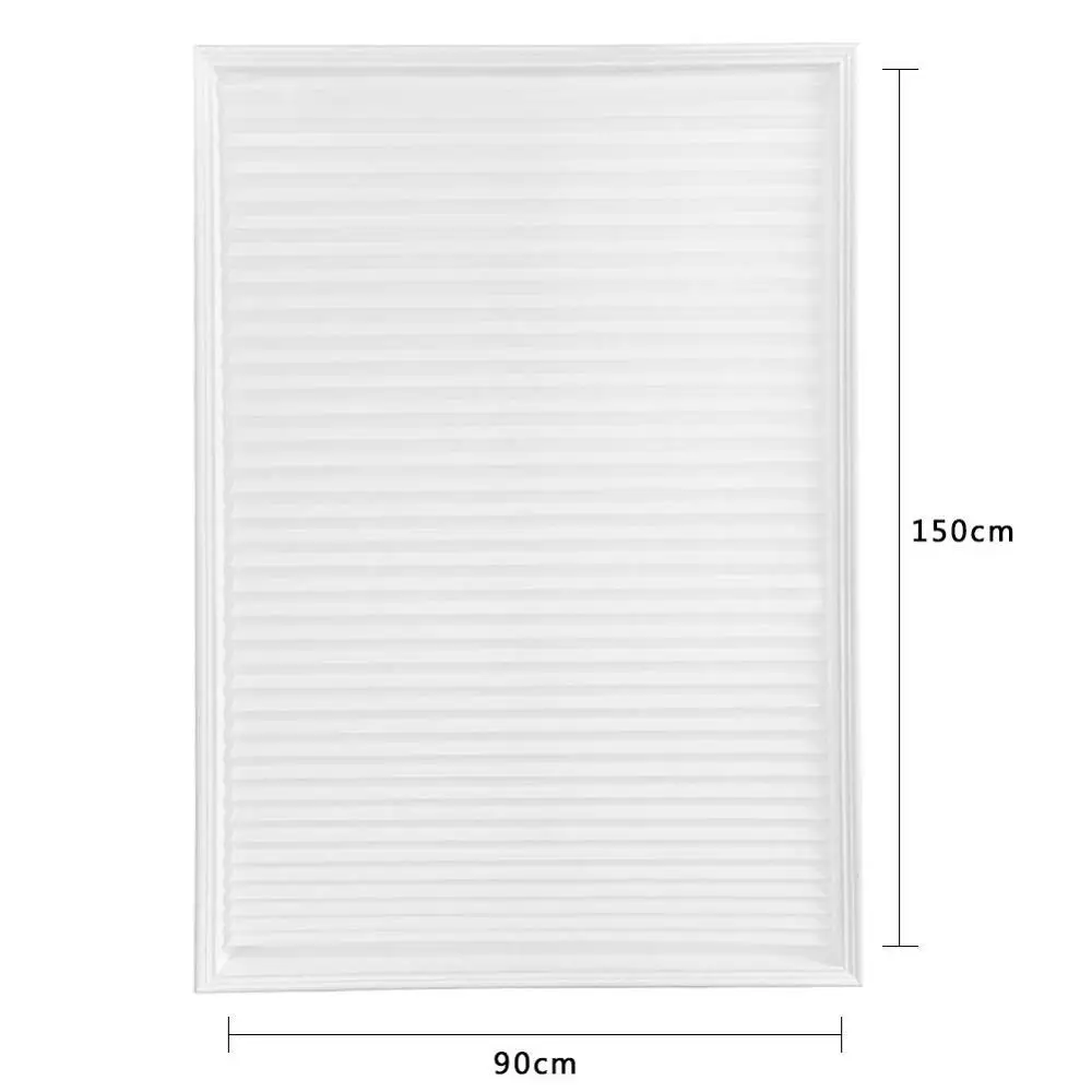 Cortinas plisadas autoadhesivas para cortinas de media ventana opaca para persianas de balcón de baño para la puerta de la ventana del hogar de la sala de estar Cortinas plisadas autoadhesivas para cortinas de media ventana opaca para persianas de balcón de baño para la puerta de la ventana del hogar de la sala de estar