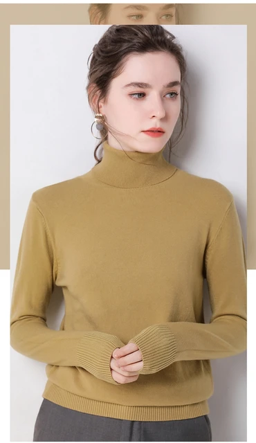 2019 Autumn Winter sweater women turtleneck cashmere sweater knitted pullover women sweter fashion sweaters new Plus Size tops 37 详情_21_看图王