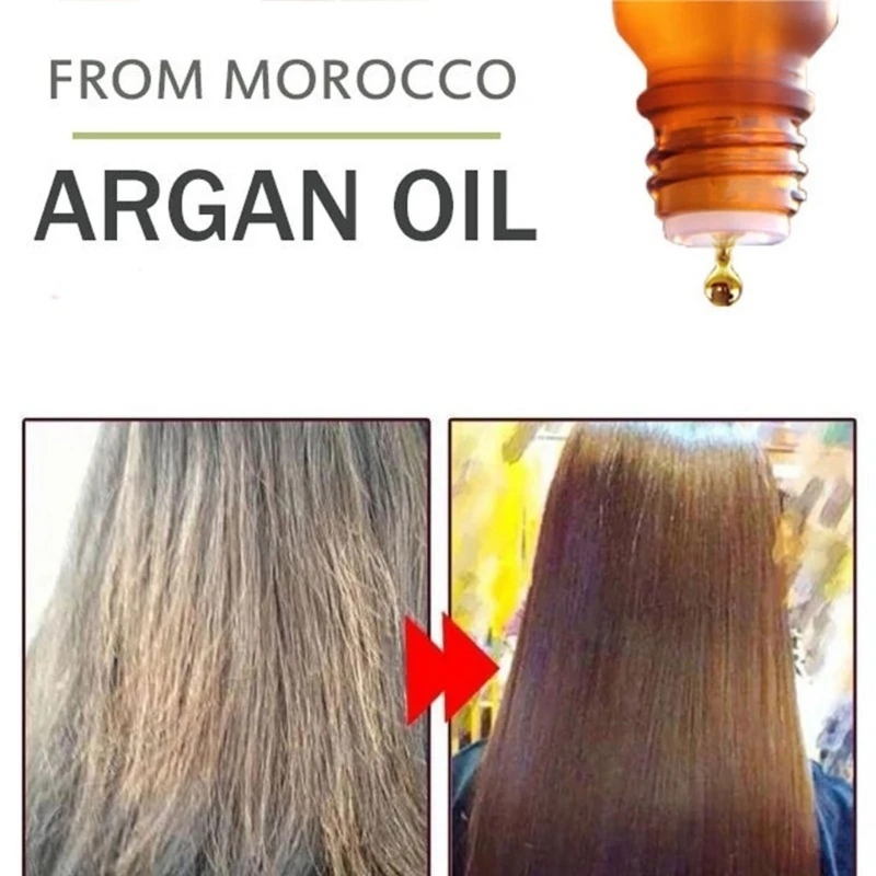 10 мл марокканское аргановое масло Чистый натуральный увлажняющий сухие волосы поврежденные обслуживание