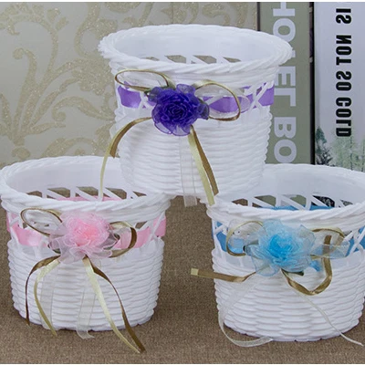 

Fashion Vintage Retro Plastic Tub For Home Table Decoration Flower Vase Pot Modern Style