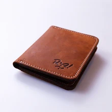 Hommes Femmes Véritable Portefeuille En Cuir D’origine de Haute Qualité De Mode D’argent Clip Haut Vache Petit Mini Portefeuille