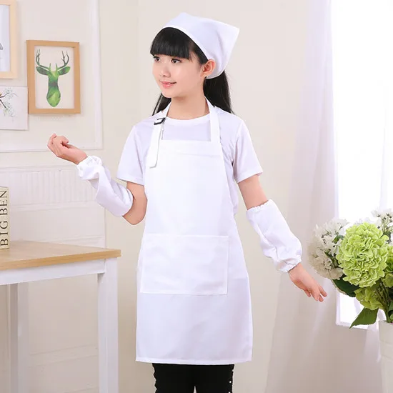  Children's apron set kindergarten children eat painting art advertising apron baking chef clothes w - 32969208923