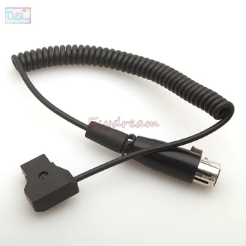 

Coiled D-Tap Dap 2Pin Male to XLR 4pin Female Cable for DSLR Rig Power V-Mount