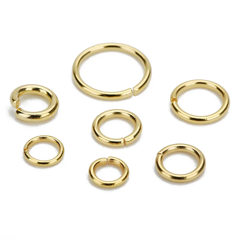 color dorado TNE 50 unidades 3 mm de anillo abierto