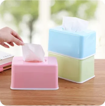 

1PC Good Quality Plastic Tissue Box Large Space Towel Rack Toilet Bedroom Home Auto Paper Towel Box Freeshipping LF 004