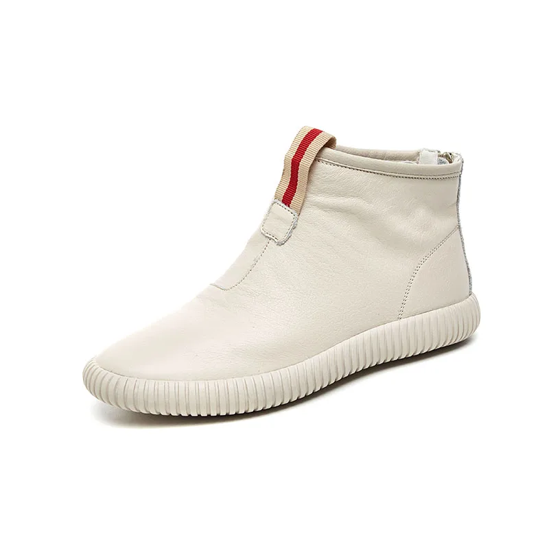 

Woman Boot 2019 Autumn Winter Genuine Leather Ankle Boots For Women Shoes Black Boots Women Flat Warm Shoes Ladies Winter Boot