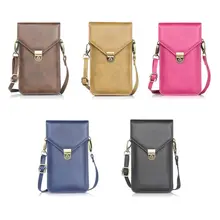 

6.3" Universal PU Leather Phone Bag Shoulder Pocket Wallet Pouch Case for Samsung for iPhone 5 6s plus/Huawei/Lenovo