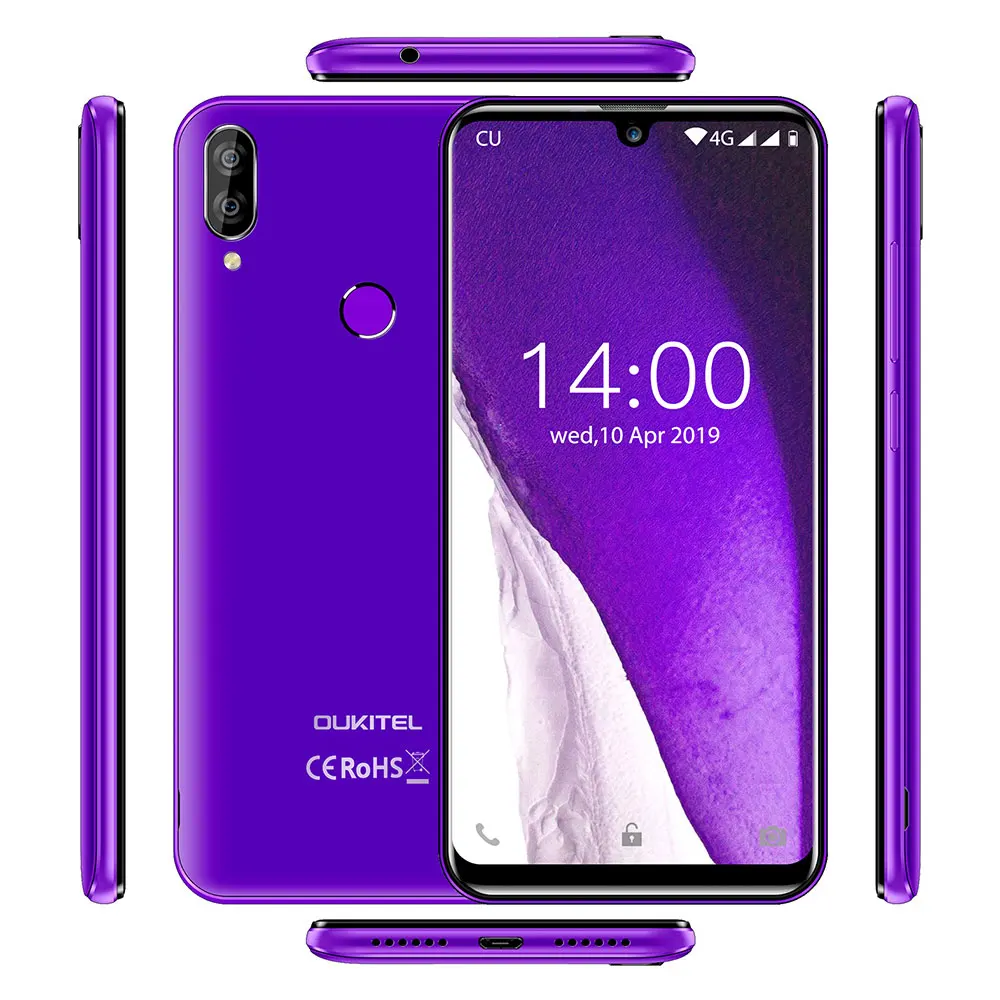 OUKITEL 3 ГБ ОЗУ 32 Гб ПЗУ смартфон C16 Pro 5 71 дюймов дроп MT6761 четырехъядерный Face ID LTE