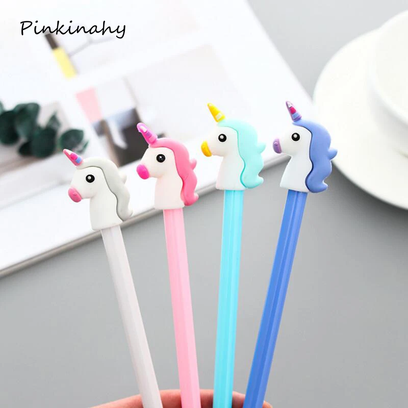 12PcsGel Pen Unicorn Pen Stationery Kawaii School Supplies Gel Ink Pen