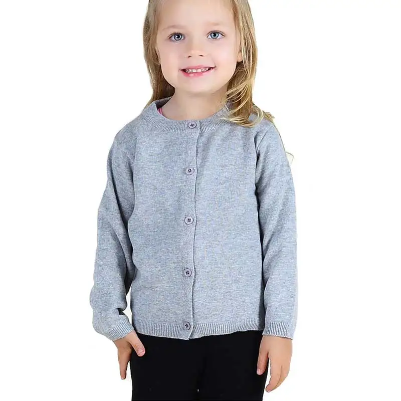 13 Colour New 2017 Autumn Baby Girls Knitted Sweater Coats 1 7Yrs Girls