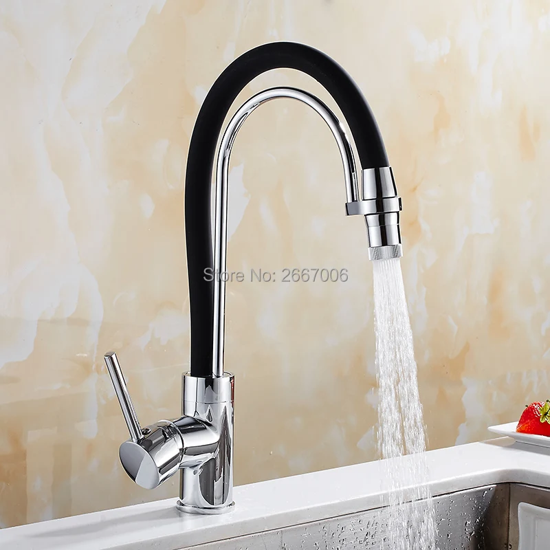 Black Sprayer Painting With White Dots Kitchen Pull Out Sink Faucet Mixer Tap