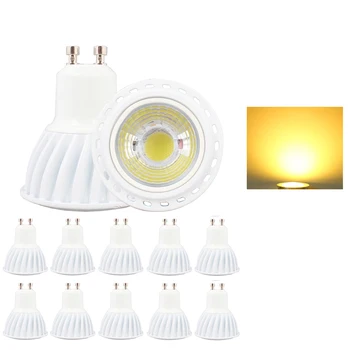 

10X COB LED light LED bulb 10x AC95-240V 5W LED spotlight ceramics warm white/cool white LED lamp Spot lighting GU10 LED lamp